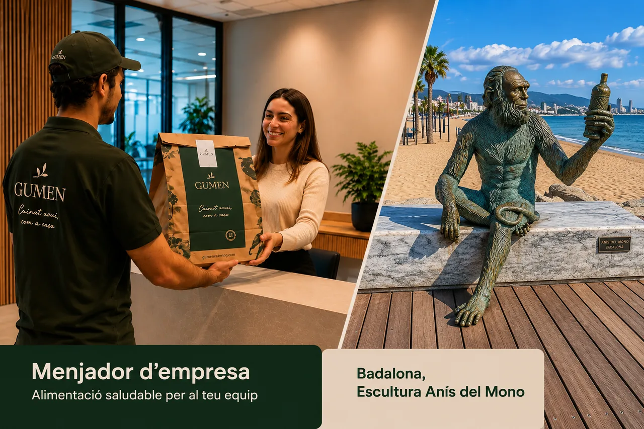 Servicio de catering de empresa de Gumen en Badalona: cocina central propia y entrega a oficinas y empresas