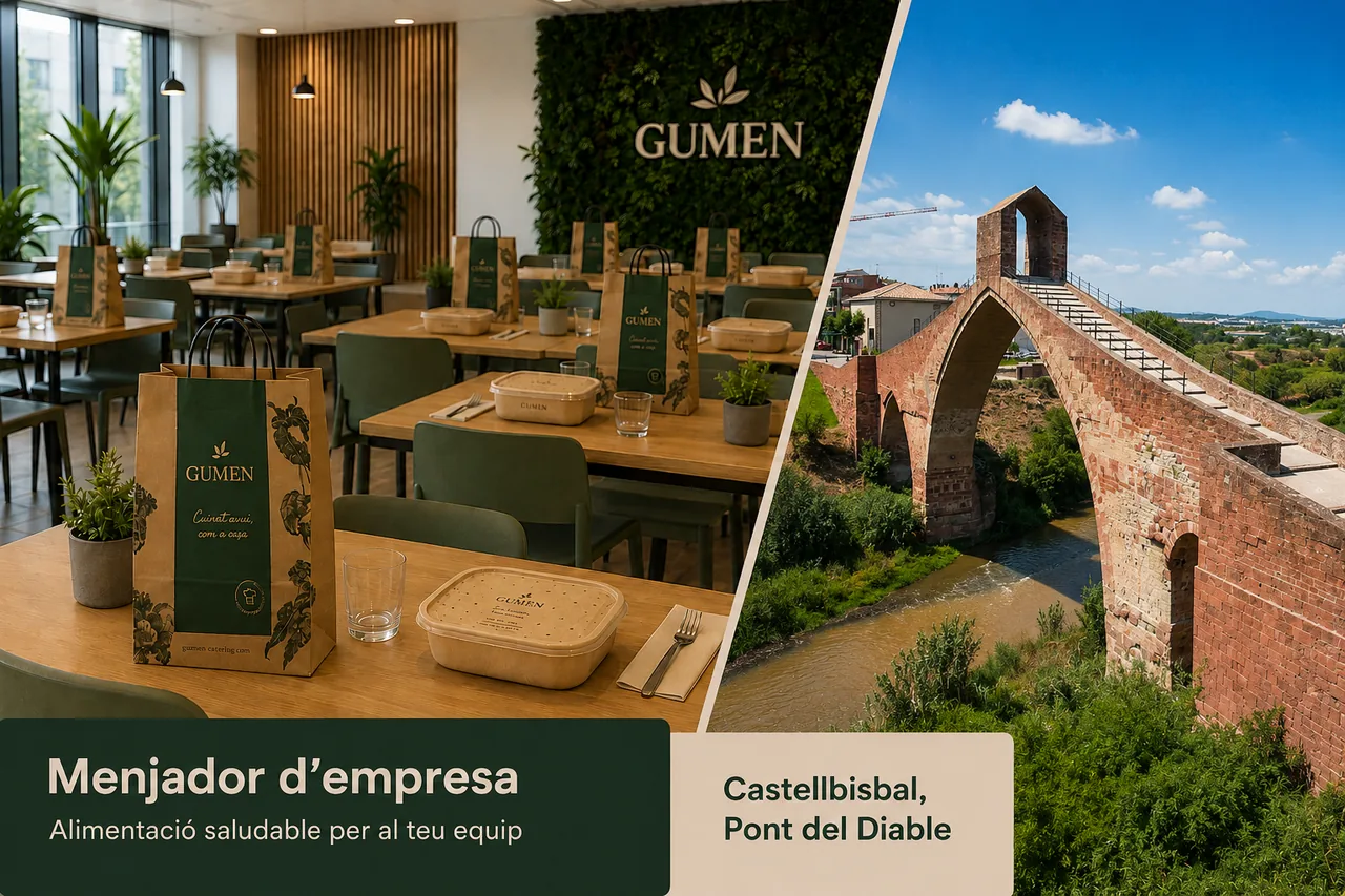 Servei de càtering d'empresa de Gumen a Castellbisbal: cuina central pròpia i lliurament a oficines i empreses